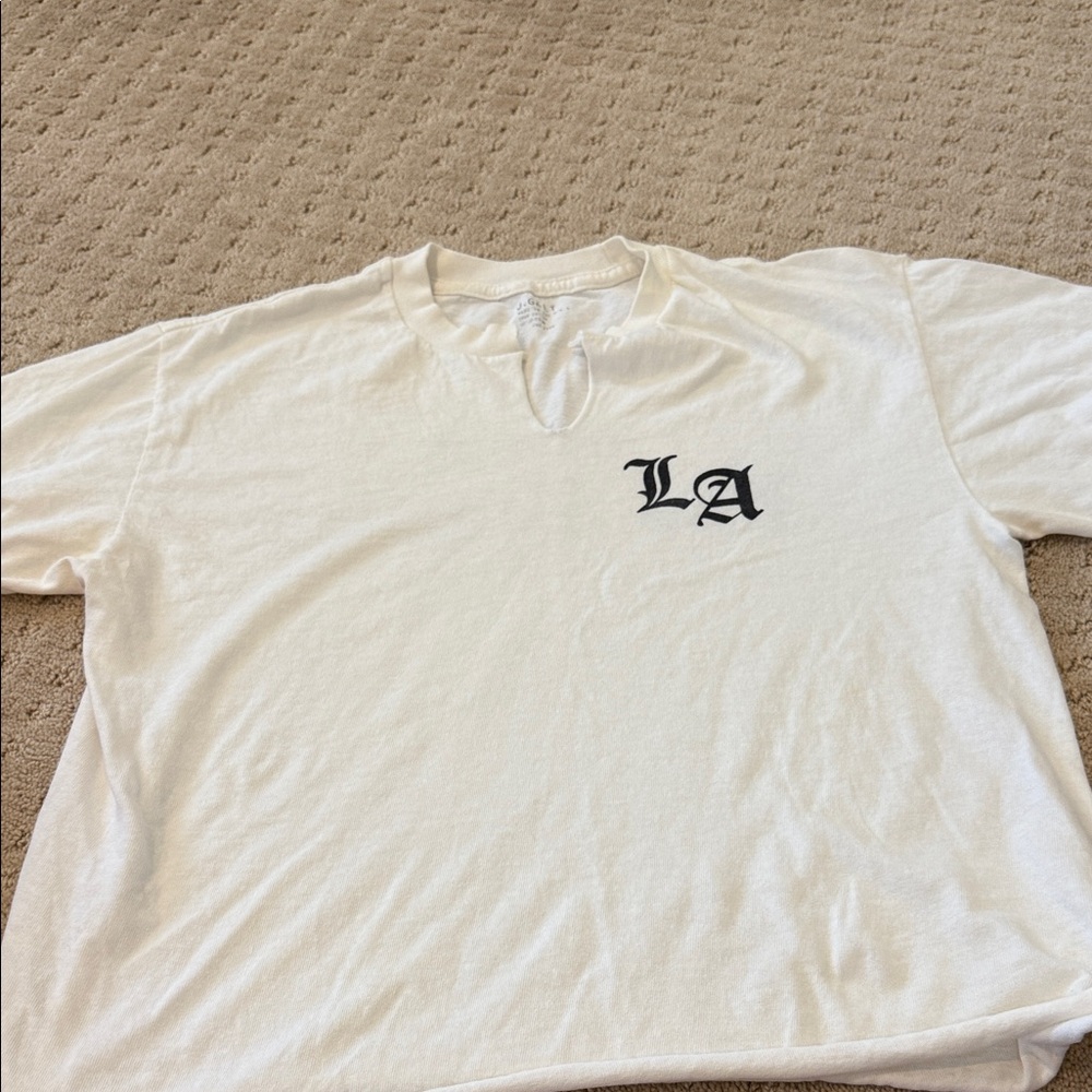 White LA oversized  Women’s  T-Shirt J Galt from Brandy Melville